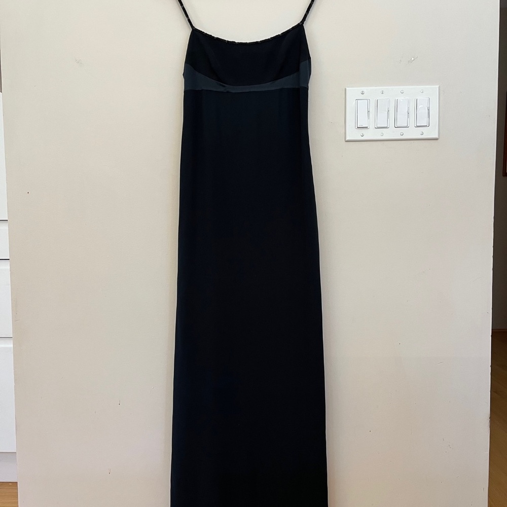 BCBG Max Azria Collection Navy Dress, beaded straps
